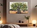 Tablou decorativ Olive Oil Painting -H, Mauro Ferretti, 120x80 cm, canvas/lemn de pin, multicolor