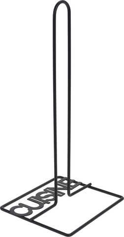Suport prosoape de bucatarie Cuisine, 13x15.5x30 cm, metal, negru