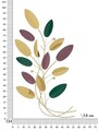 Decoratiune de perete Colorful, Mauro Ferretti, 59x3.8x98.4 cm, fier, multicolor