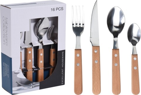 Set tacamuri  Excellent Houseware, 16 piese, inox