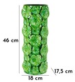 Vaza decorativa Drop, Mauro Ferretti, 18x17.5x46 cm, fier, verde