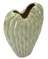 Vaza decorativa Venice, Mauro Ferretti, 27x14x46.5 cm, ceramica, verde