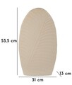Vaza decorativa Dune High, Mauro Ferretti, 31x13x53.5 cm, fier, crem