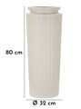 Vaza decorativa High, Mauro Ferretti, 32x80 cm, oxid de magneziu, crem