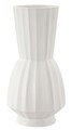 Vaza decorativa Glint, Mauro Ferretti, 25x50 cm, oxid de magneziu, alb
