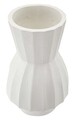 Vaza decorativa Glint, Mauro Ferretti, 24x41 cm, oxid de magneziu, alb