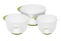 Set 3 boluri Excellent Houseware, 1.5 l/ 2 l/ 2.5 l, transparent, verde