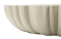 Vas decorativ Stons, Mauro Ferretti, 40.5x38.5x9.5 cm, polirasina, crem