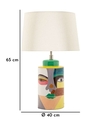 Lampa de masa Piccassy, Mauro Ferretti, 1 x E27, 40W, 40x65 cm, ceramica/fier/textil, multicolor