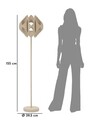 Lampadar Space, Mauro Ferretti, 1 x E27, 40W, 39.5x155 cm, fier, crem