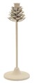 Suport lumanare Dune Pigna, Mauro Ferretti, 11.5x11.5x33.5 cm, fier, crem