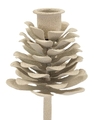 Suport lumanare Dune Pigna, Mauro Ferretti, 9.5x22.5 cm, fier, crem