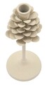Suport lumanare Dune Pigna, Mauro Ferretti, 9.5x22.5 cm, fier, crem