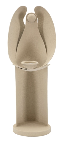 Suport lumanare Dune Angel, Mauro Ferretti, 13x11.5x37.5 cm, fier, crem