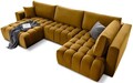 Coltar extensibil stanga 6 locuri ELTAP, LT-45LO, Bonito, 350x175x92 cm, lemn/poliester, mustar