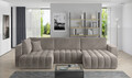 Coltar extensibil dreapta 6 locuri ELTAP, RT-18SO, Bonito, 350x175x92 cm, lemn/poliester, bej inchis