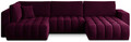 Coltar extensibil dreapta 6 locuri ELTAP, RT-25VE, Bonito, 350x175x92 cm, lemn/poliester, violet inchis