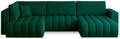 Coltar extensibil dreapta 6 locuri ELTAP, RT-35NU, Bonito, 350x175x92 cm, lemn/poliester, verde inchis