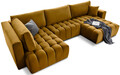 Coltar extensibil dreapta 6 locuri ELTAP, RT-45LO, Bonito, 350x175x92 cm, lemn/poliester, mustar