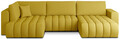 Coltar extensibil dreapta 6 locuri ELTAP, RT-45SA, Bonito, 350x175x92 cm, lemn/poliester, galben