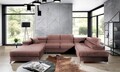 Coltar extensibil dreapta 5 locuri ELTAP, Edr-108, Eduardo, 337x205x88 cm, lemn/poliester, roz