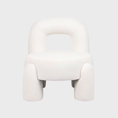 Fotoliu Viggo, Homla, 73x69x80 cm, MDF/poliester, ecru