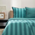 Lenjerie de pat King Size, Color Spectrum, Homla, 3 piese, 200x220 cm, microfibra din poliester, turcoaz