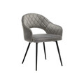 Scaun, Songmics, Elegant Design, 57x56x77 cm, otel/catifea, gi