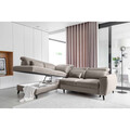 Coltar extensibil stanga 4 locuri ELTAP, LT-22IN, Noble, 255x201x100 cm, lemn/poliester, bej deschis