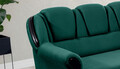 Coltar extensibil dreapta 3 locuri ELTAP, L-071, Lord, 243x180x112 cm, lemn/poliester, verde inchis/negru