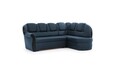 Coltar extensibil dreapta 3 locuri ELTAP, L-079, Lord, 243x180x112 cm, lemn/poliester, albastru inchis/negru