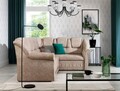 Coltar extensibil dreapta 3 locuri ELTAP, LII-036, Lord II, 243x195x112 cm, lemn/poliester, bej inchis/bej deschis