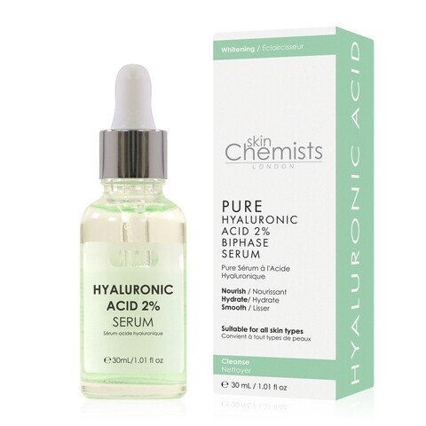 Ser bifazic pentru ten, SkinChemists, Pure Hyaluronic Acid 2% Biphase Serum, 30 ml