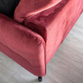 Coltar extensibil dreapta 3 locuri ELTAP, Lore-18, Lorelle, 225x160x105 cm, lemn/poliester, gri inchis