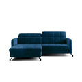 Coltar extensibil stanga 3 locuri ELTAP, Lore-29, Lorelle, 225x160x105 cm, lemn/poliester, albastru inchis