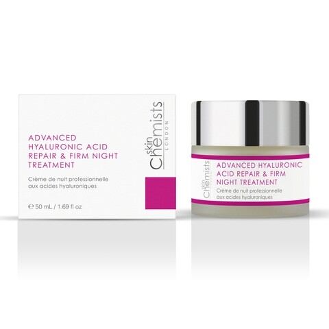 Crema de noapte pentru fata, SkinChemists, Advanced Hyaluronic Acid Repair & Firm, 50 ml