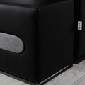 Coltar extensibil stanga 4 locuri ELTAP, Ov07, Ottavio, 275x180x85 cm, lemn/poliester, negru/alb