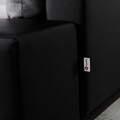 Coltar extensibil stanga 4 locuri ELTAP, Ov07, Ottavio, 275x180x85 cm, lemn/poliester, negru/alb