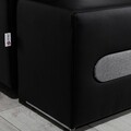 Coltar extensibil dreapta 4 locuri ELTAP, Ov24, Ottavio, 275x180x85 cm, lemn/poliester, gri deschis/alb