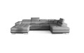 Coltar extensibil dreapta 6 locuri ELTAP, Rod-29, Rodrigo, 345x202x90 cm, lemn/poliester, gri deschis
