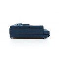 Coltar extensibil stanga 6 locuri ELTAP, Rod-61, Rodrigo, 345x202x90 cm, lemn/poliester, negru