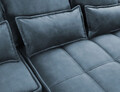 Coltar extensibil dreapta 4 locuri ELTAP, RT-40MAN, Campo, 265x196x88 cm, lemn/poliester, albastru inchis