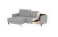 Coltar extensibil stanga 3 locuri ELTAP, LT-24TOU, Gomsi, 228x165x100 cm, lemn/poliester, roz