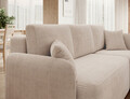 Coltar extensibil dreapta 3 locuri ELTAP, Hadson, 206x150x89 cm, lemn/poliester, bej deschis
