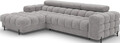 Coltar extensibil stanga 3 locuri ELTAP, LT-04AU, Felro, 285x181x93 cm, lemn/poliester, gri
