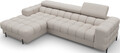 Coltar extensibil stanga 3 locuri ELTAP, LT-18ROY, Felro, 285x181x93 cm, lemn/poliester, bej