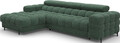 Coltar extensibil stanga 3 locuri ELTAP, LT-35AMO, Felro, 285x181x93 cm, lemn/poliester, verde inchis