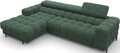 Coltar extensibil stanga 3 locuri ELTAP, LT-35AMO, Felro, 285x181x93 cm, lemn/poliester, verde inchis