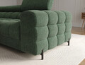 Coltar extensibil stanga 3 locuri ELTAP, LT-35AMO, Felro, 285x181x93 cm, lemn/poliester, verde inchis