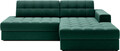 Coltar extensibil dreapta 3 locuri ELTAP, RT-35LU, Blezalt, 240x150x82 cm, lemn/poliester, verde inchis